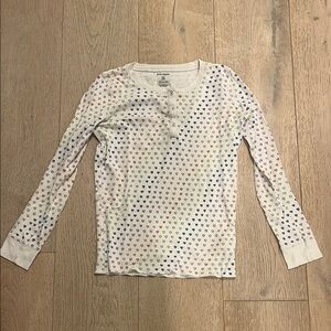 Roller rabbit Kids Heart Print Long Sleeve Shirt